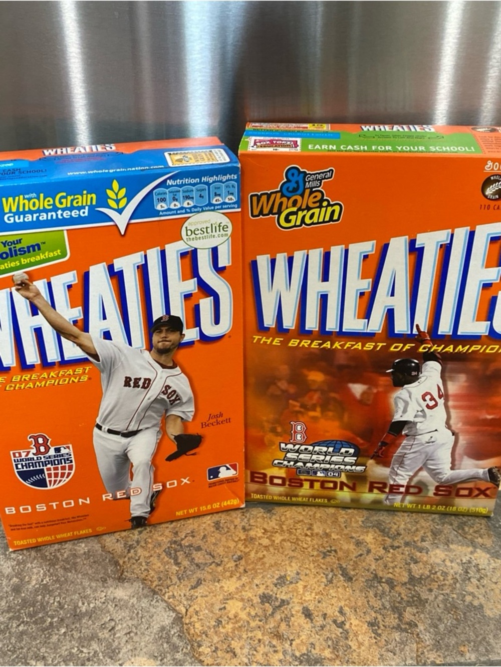 Boston Red Sox Collector Boxes -Red Sox, World Series Ortiz 2007 & Beckett 2004